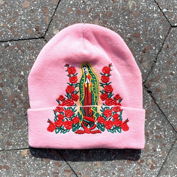 supreme guadalupe beanie